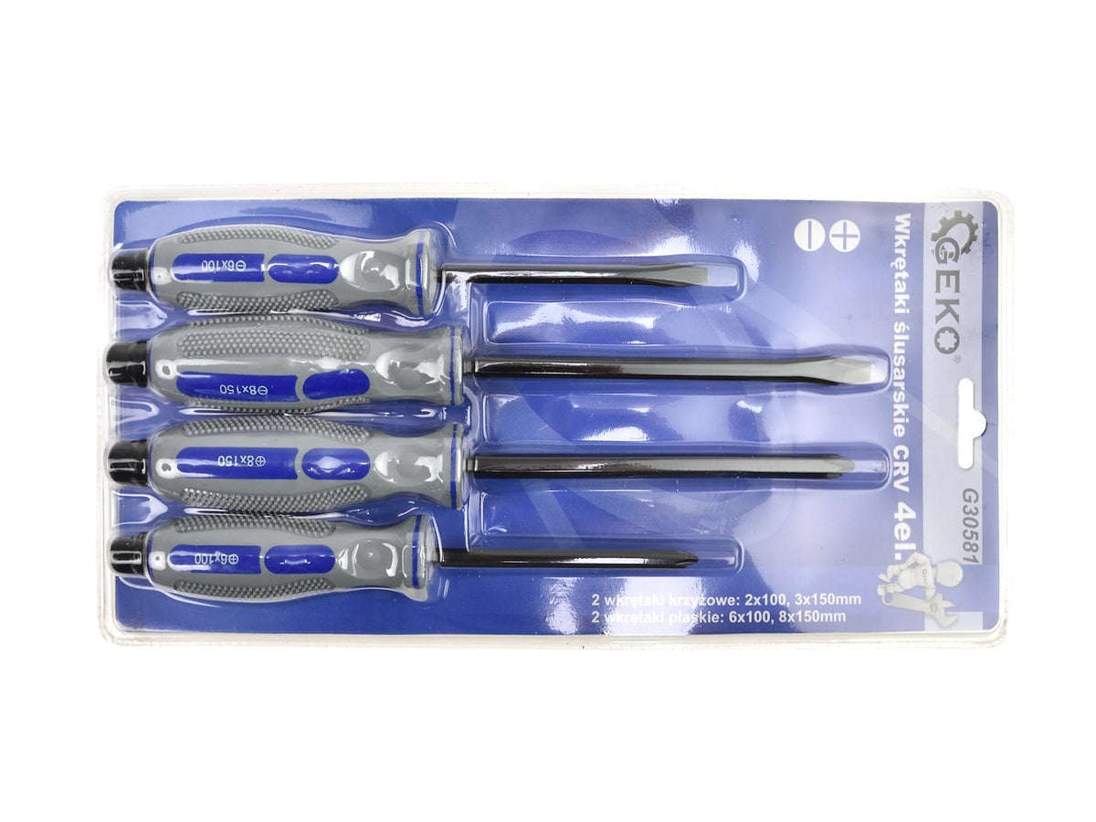 Set 4 surubelnite CRV mecanice de impact GEKO