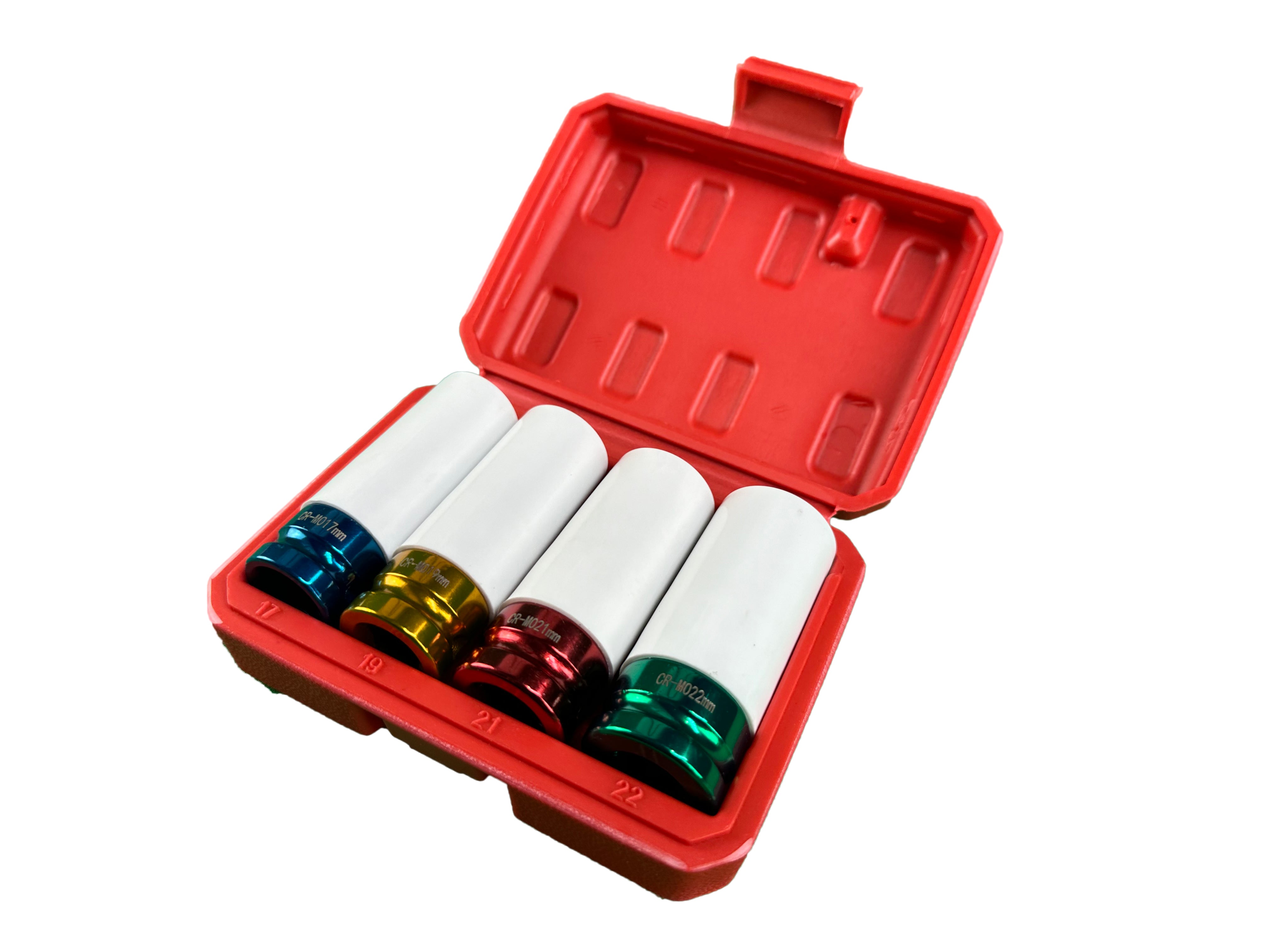 Set 4 tubulare cu protectie pentru jante aliaj 1/2 17-22mm GEBO TOOLS