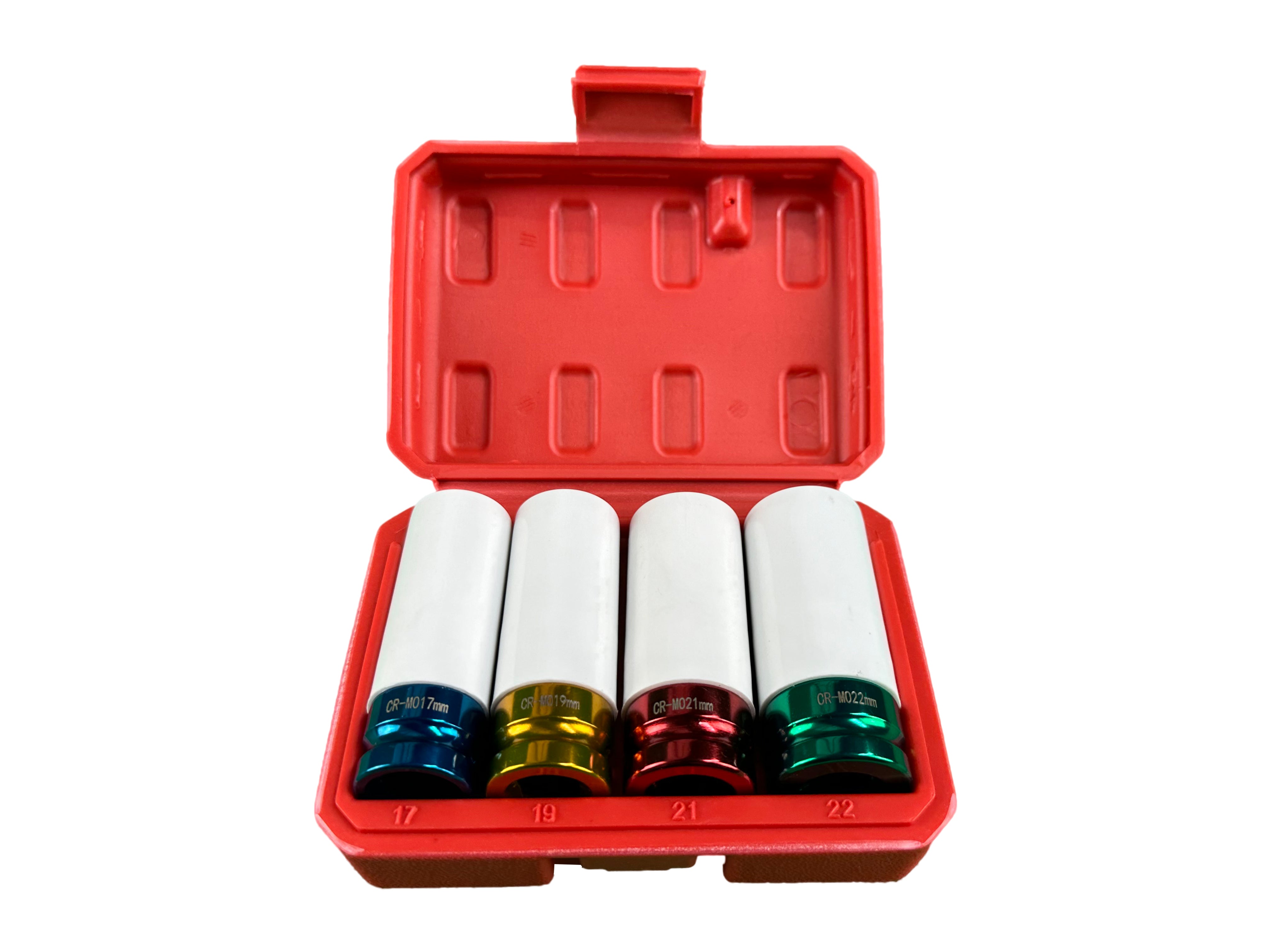 Set 4 tubulare cu protectie pentru jante aliaj 1/2 17-22mm GEBO TOOLS