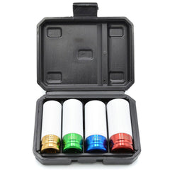 Set 4 tubulare cu protectie pentru jante aliaj 1/2 17-22mm