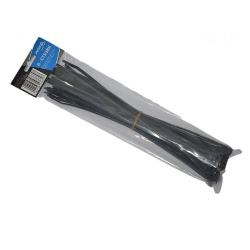 Set 50 coliere de plastic 5x300mm negru