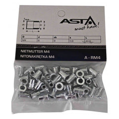 Set 50 piulite nituibile m4 din otel - nituri filetate