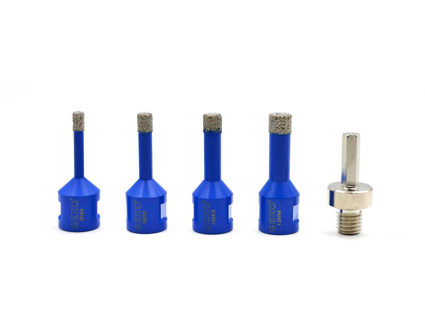 Set 5 carote diamantate pentru gresie si ceramica 6-12mm - GEKO