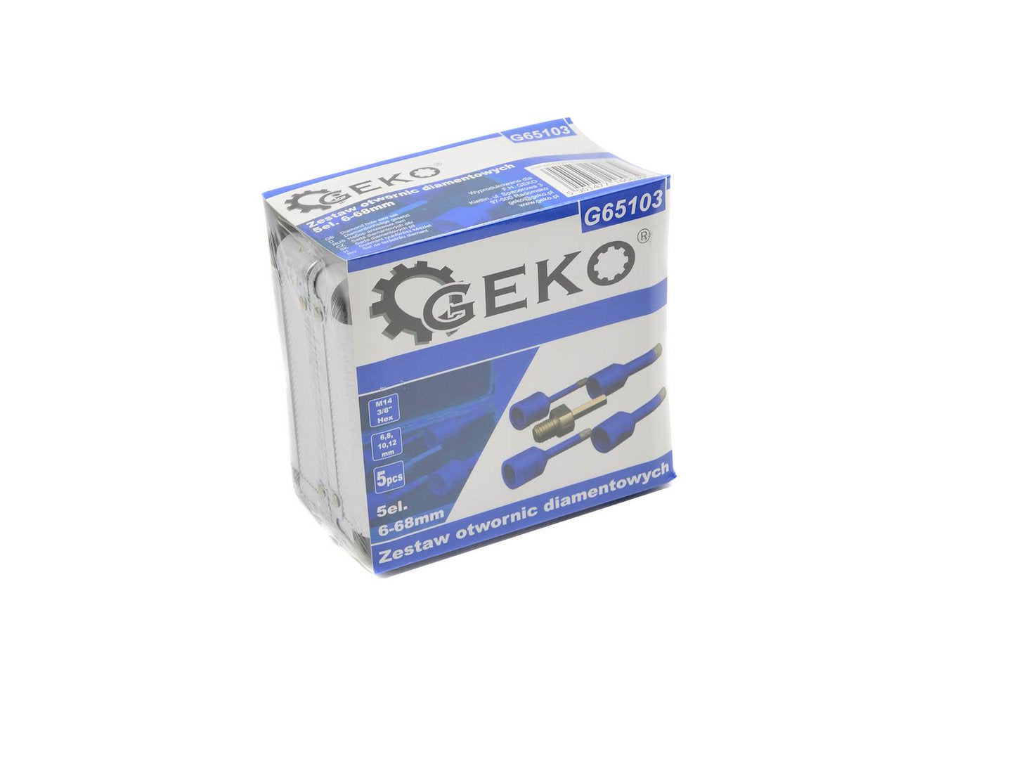 Set 5 carote diamantate pentru gresie si ceramica 6-12mm - GEKO
