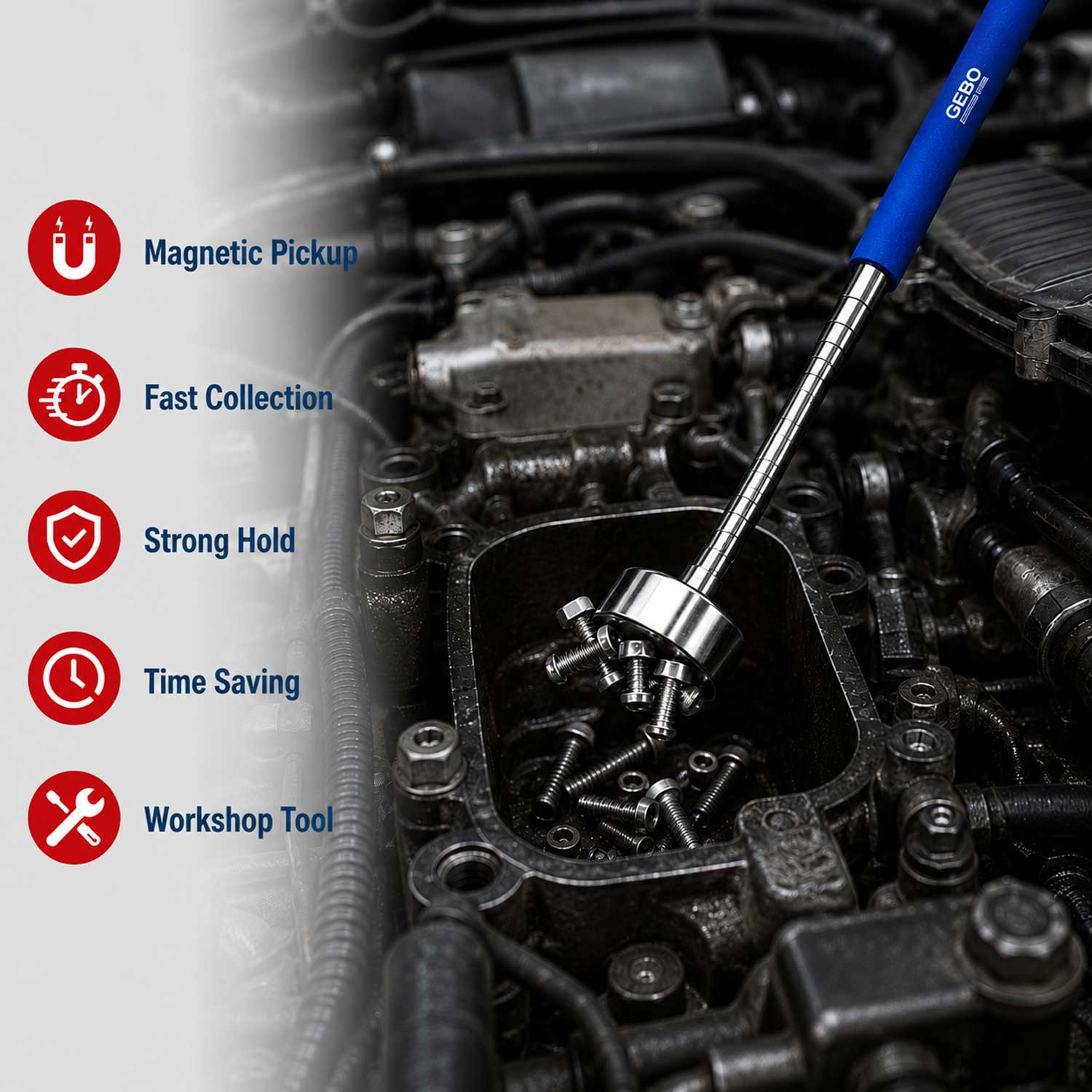 Set 5 elemente de inspectie si recuperare GEBO TOOLS