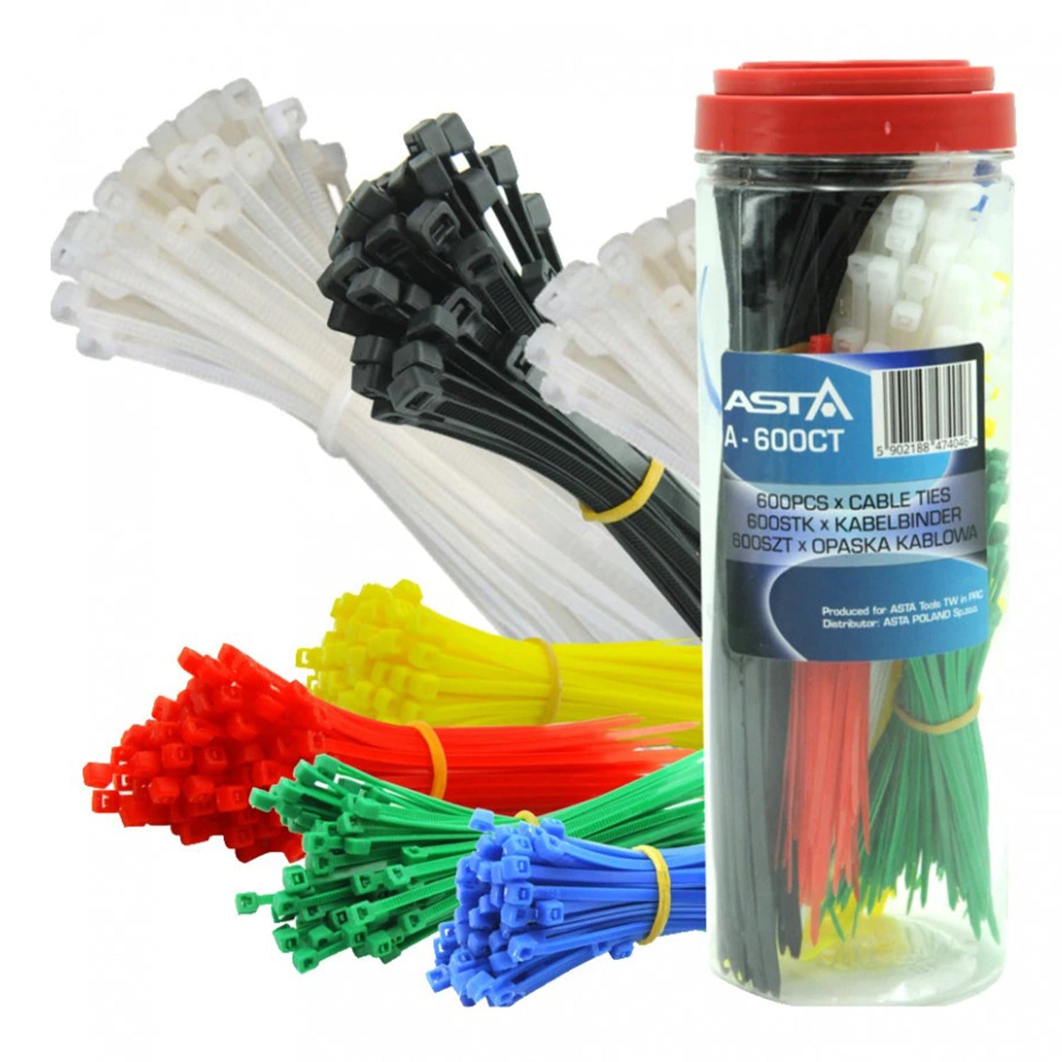 Set 600 de coliere din plastic