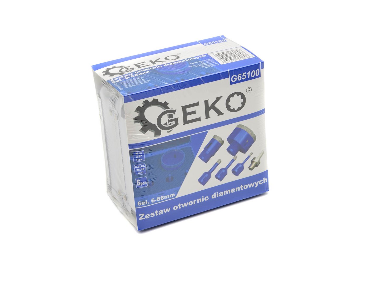 Set 6 carote diamantate pentru gresie si ceramica 6-68mm - GEKO