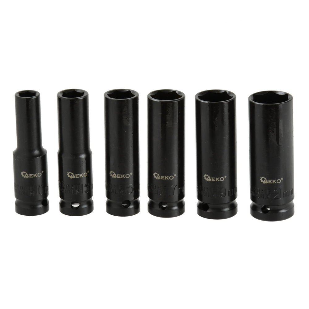 Set 6 chei tubulare lungi de impact 1/2 10-21mm