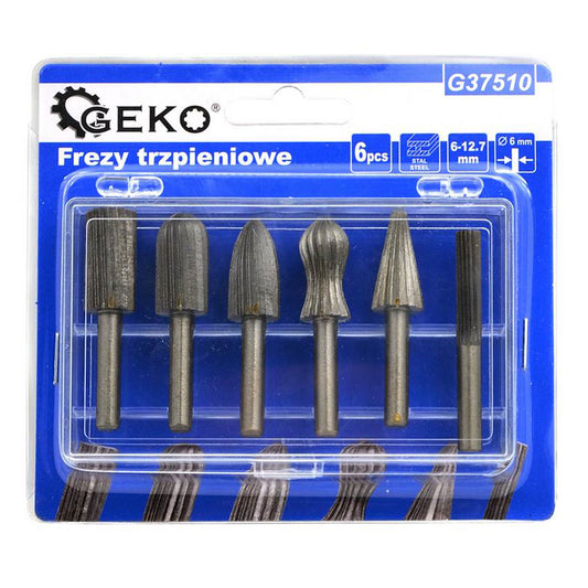 Set 6 freze rotative HSS, 6–12.7 mm, pentru metal si lemn