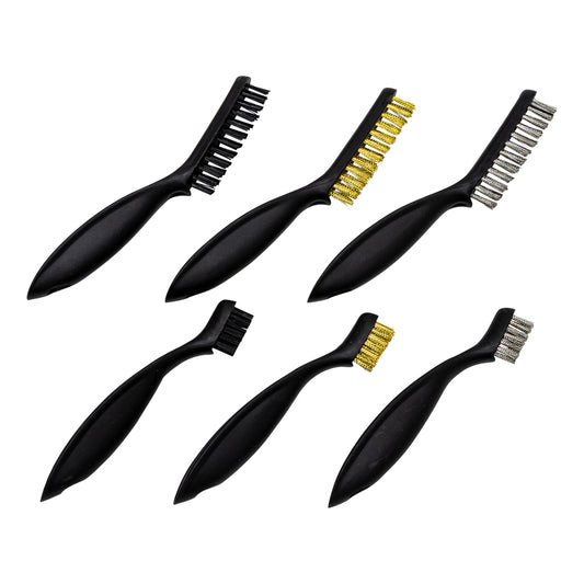 Set 6 perii de sarma din otel nylon si alama