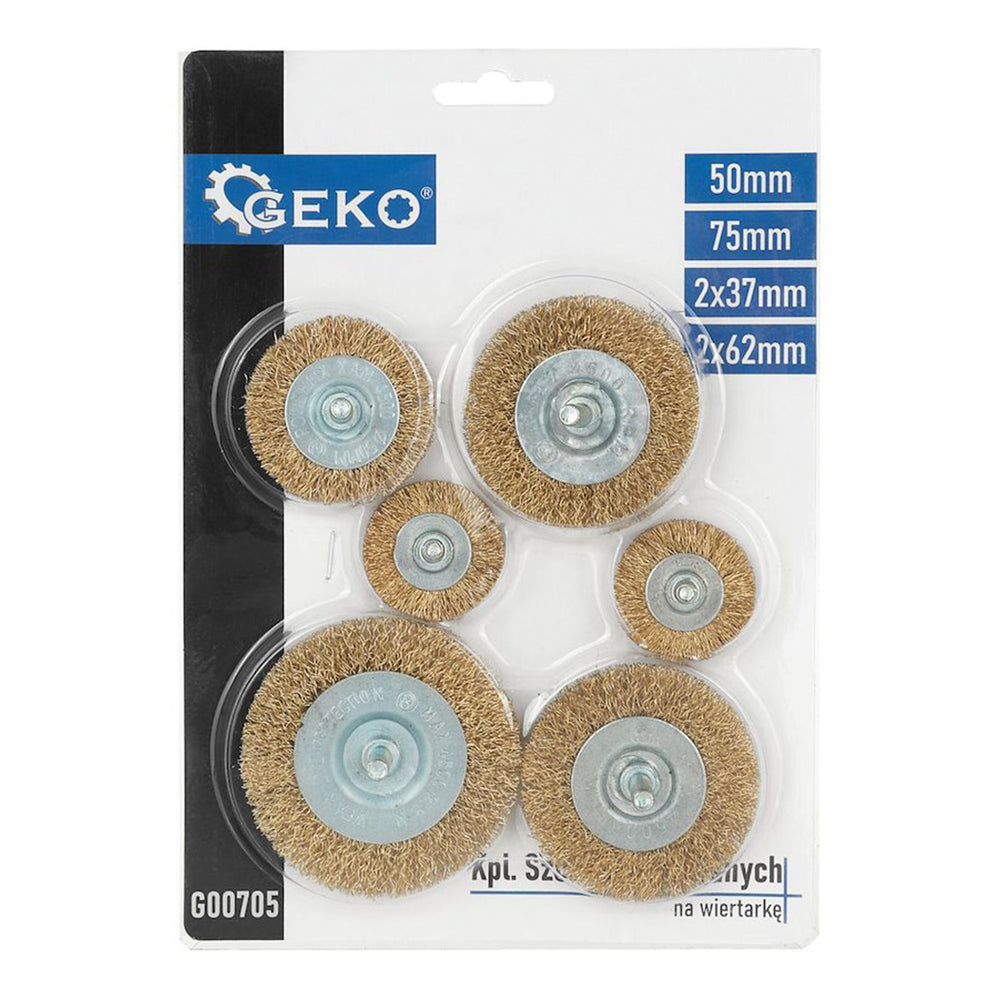 Set 6 perii din sarma pentru bormasina - GEKO