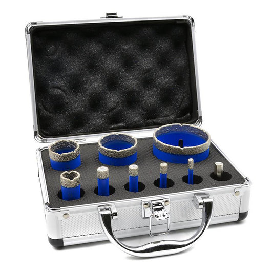Set 9 carote diamantate pentru gresie si ceramica 6-68mm - GEKO