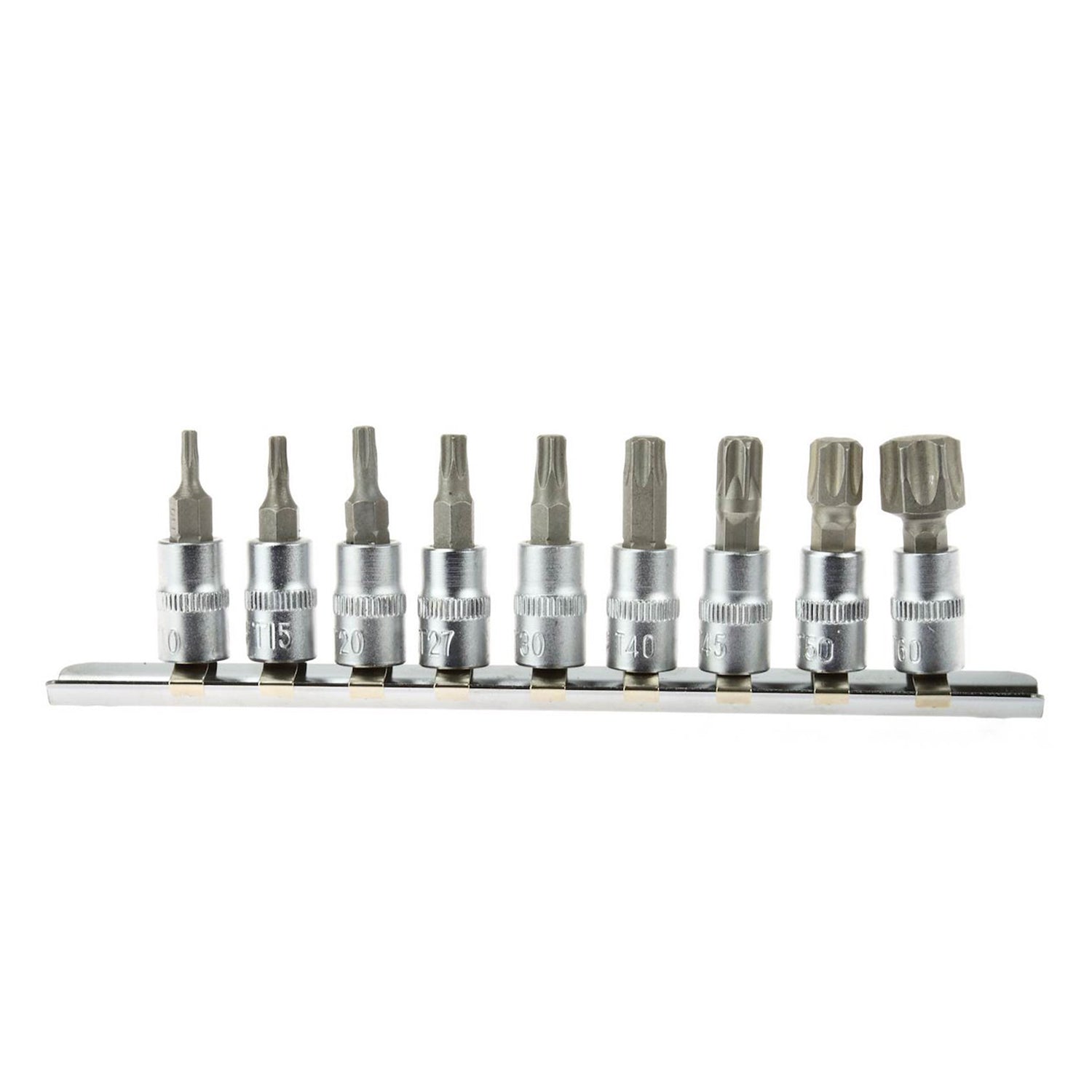 Set 9 chei biti TORX t10-t60 1/4" CRV - GEKO