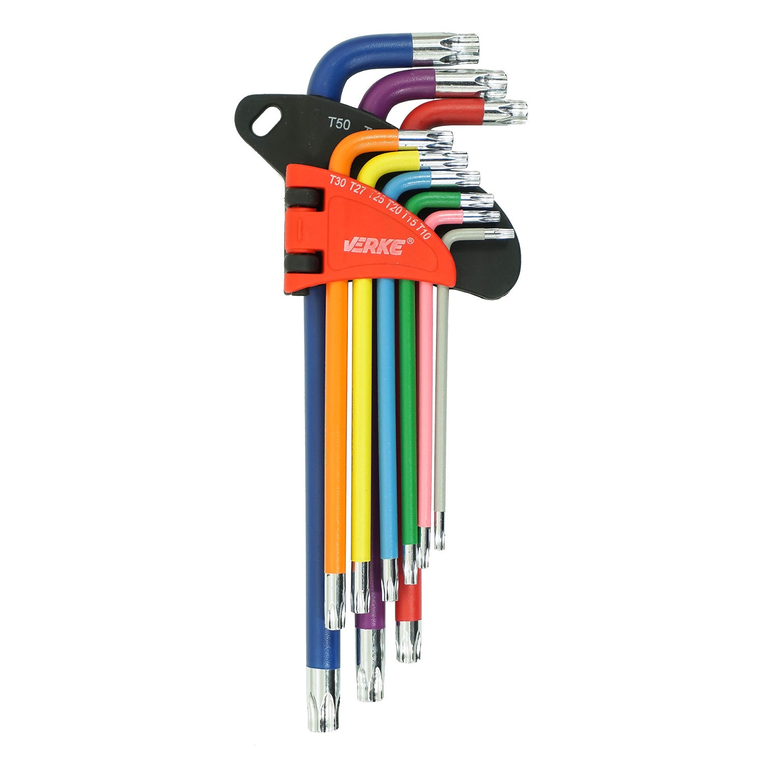 Set 9 chei TORX t10-t50 colorate - VERKE