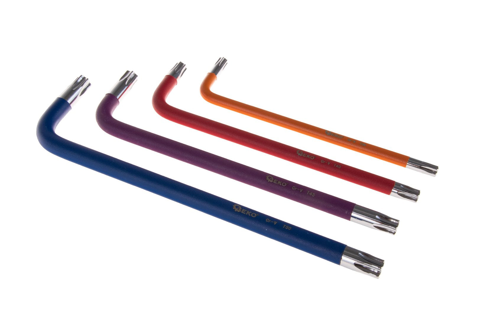 Set 9 chei TORX tip l colorate t10-t50 GEKO