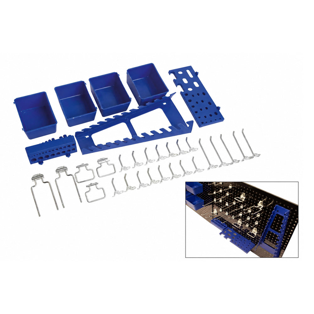 Set accesorii 32 piese pentru panou suport organizator scule KROFTOOLS