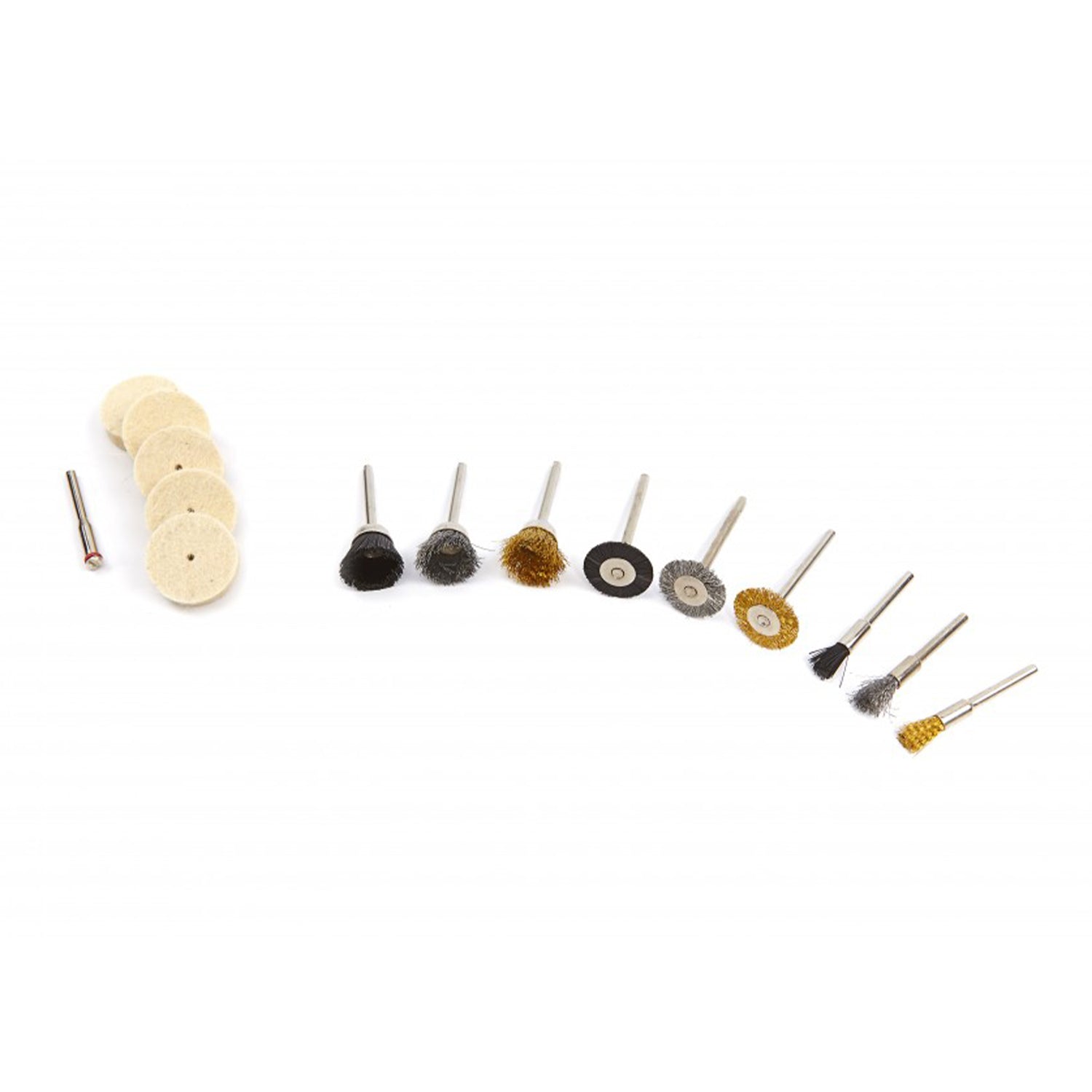 Set accesorii pentru minipolizor perii de sarma pasle 15 piese HBM