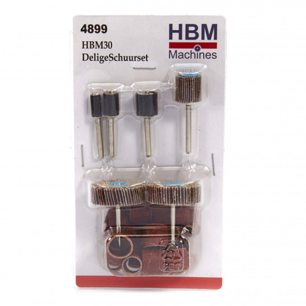 Set accesorii slefuire pentru minipolizor 30 piese HBM