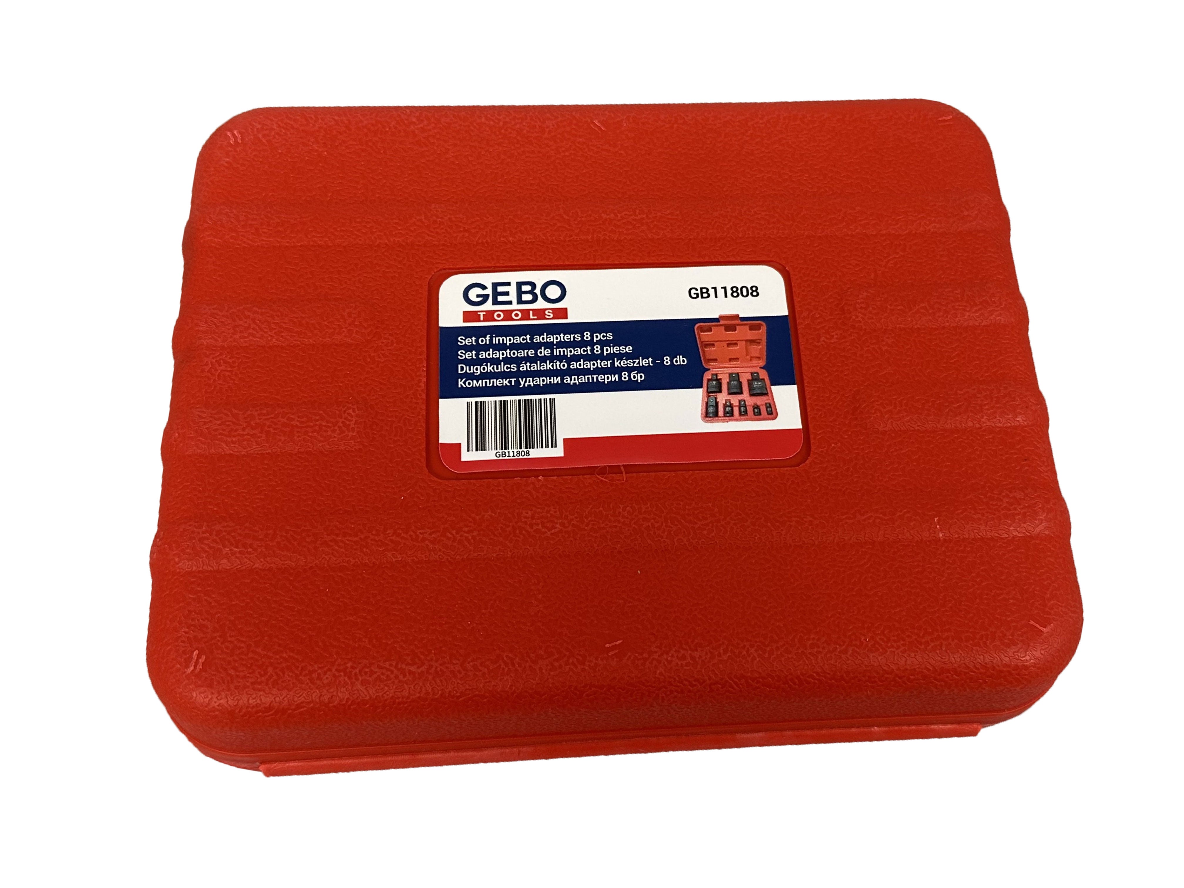Set adaptoare de impact 8 piese GEBO TOOLS