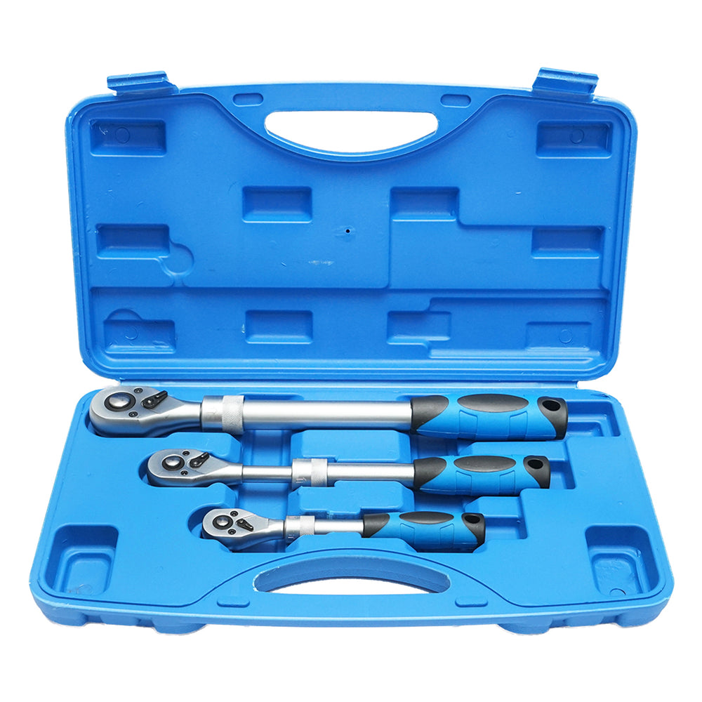 Set antrenor clichet reversibil extensibil 1/4 3/8 1/2