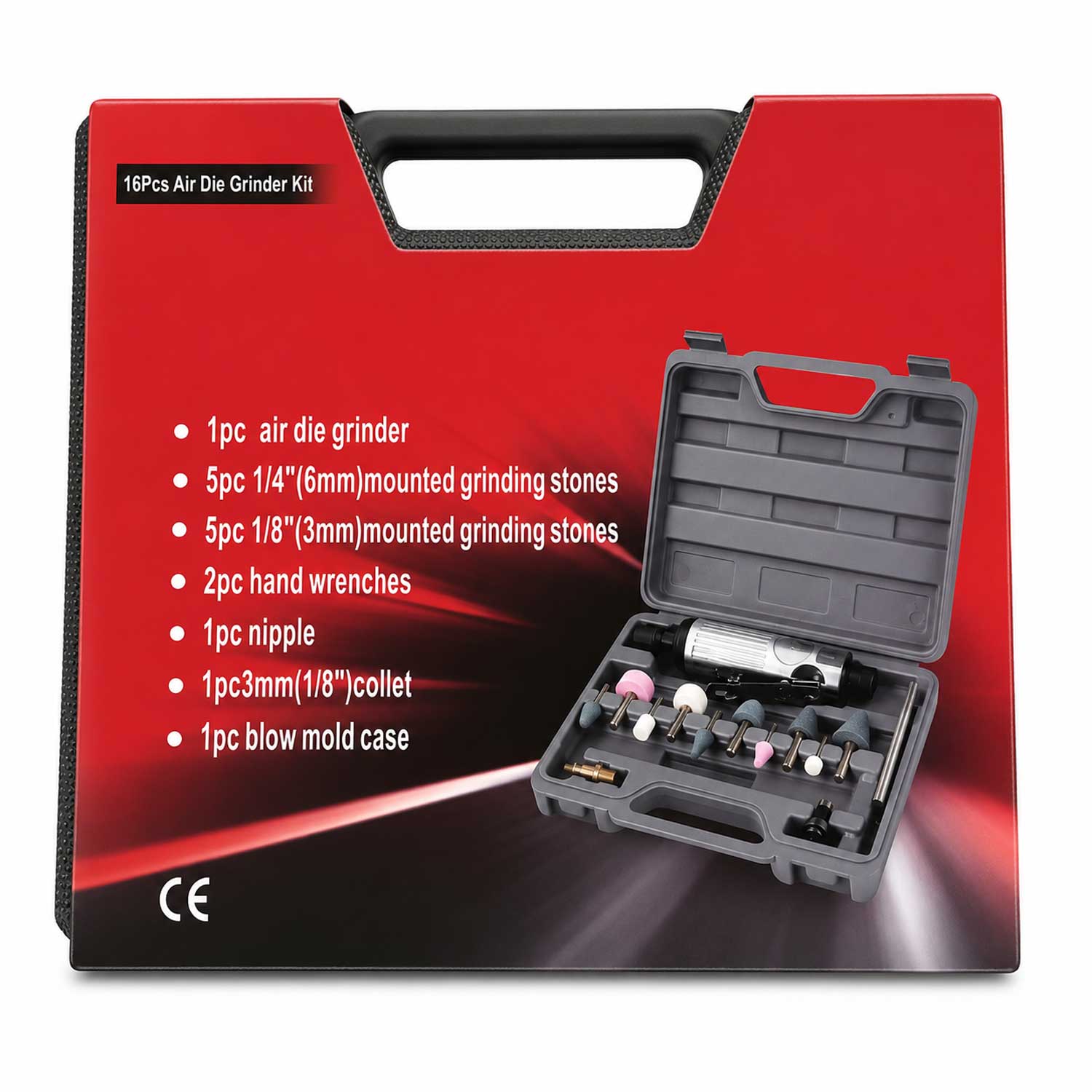 Set biax pneumatic cu accesorii GEBO TOOLS