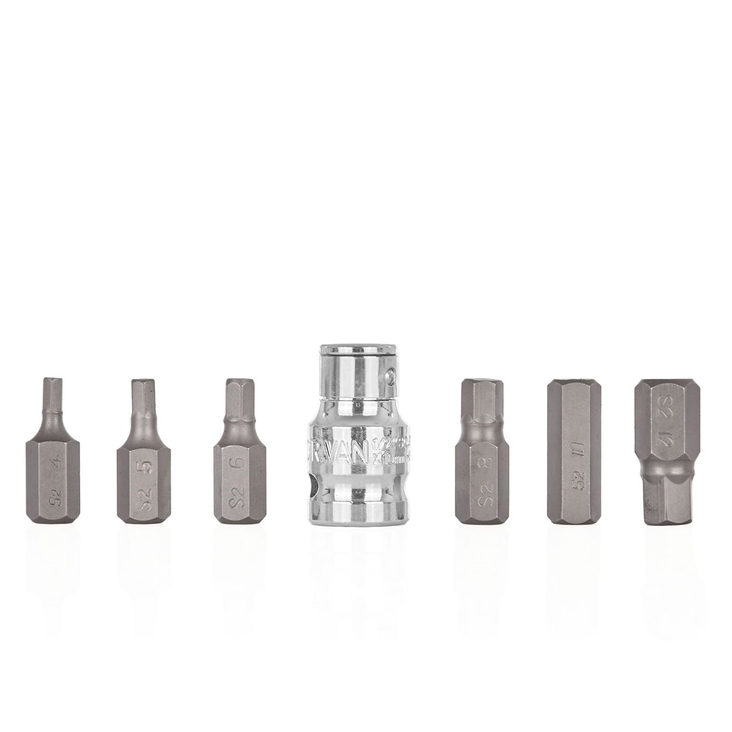 Set biti imbus cu adaptor h4-h12 7 piese GEKO