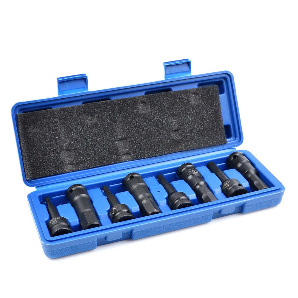 Set biti imbus hexagonal de impact 1/2'' h5-h19  8 piese GEKO