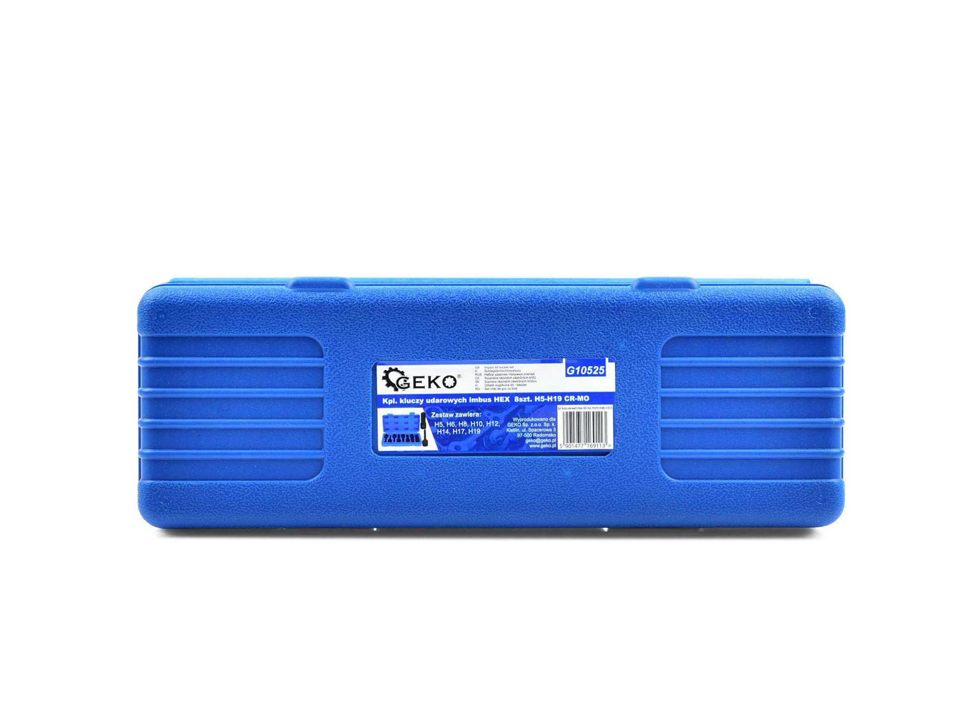 Set biti imbus hexagonal de impact 1/2'' h5-h19  8 piese GEKO