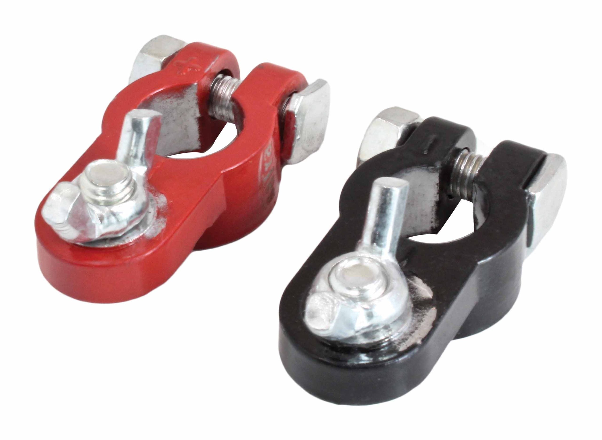 Set borne pentru baterie auto din aluminiu