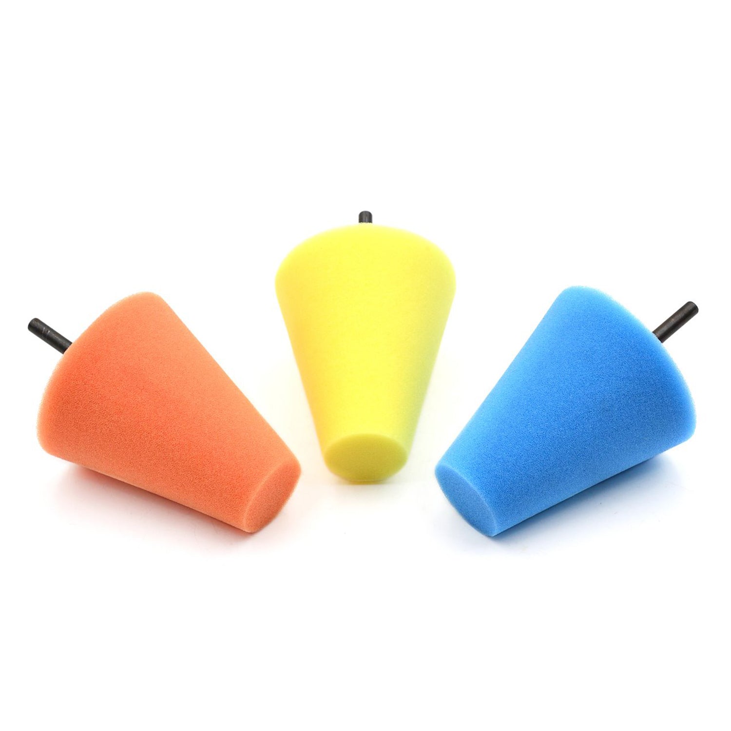 Set bureti conici pentru lustruit cu prindere 6mm 3 piese GEKO