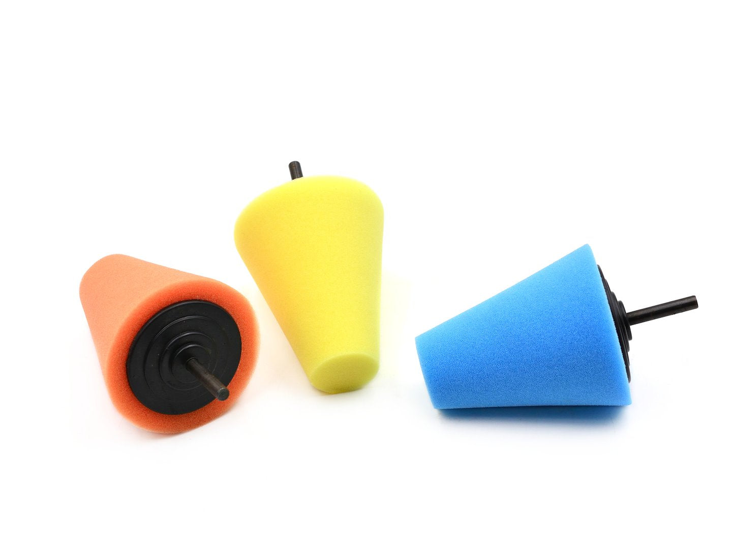 Set bureti conici pentru lustruit cu prindere 6mm 3 piese GEKO