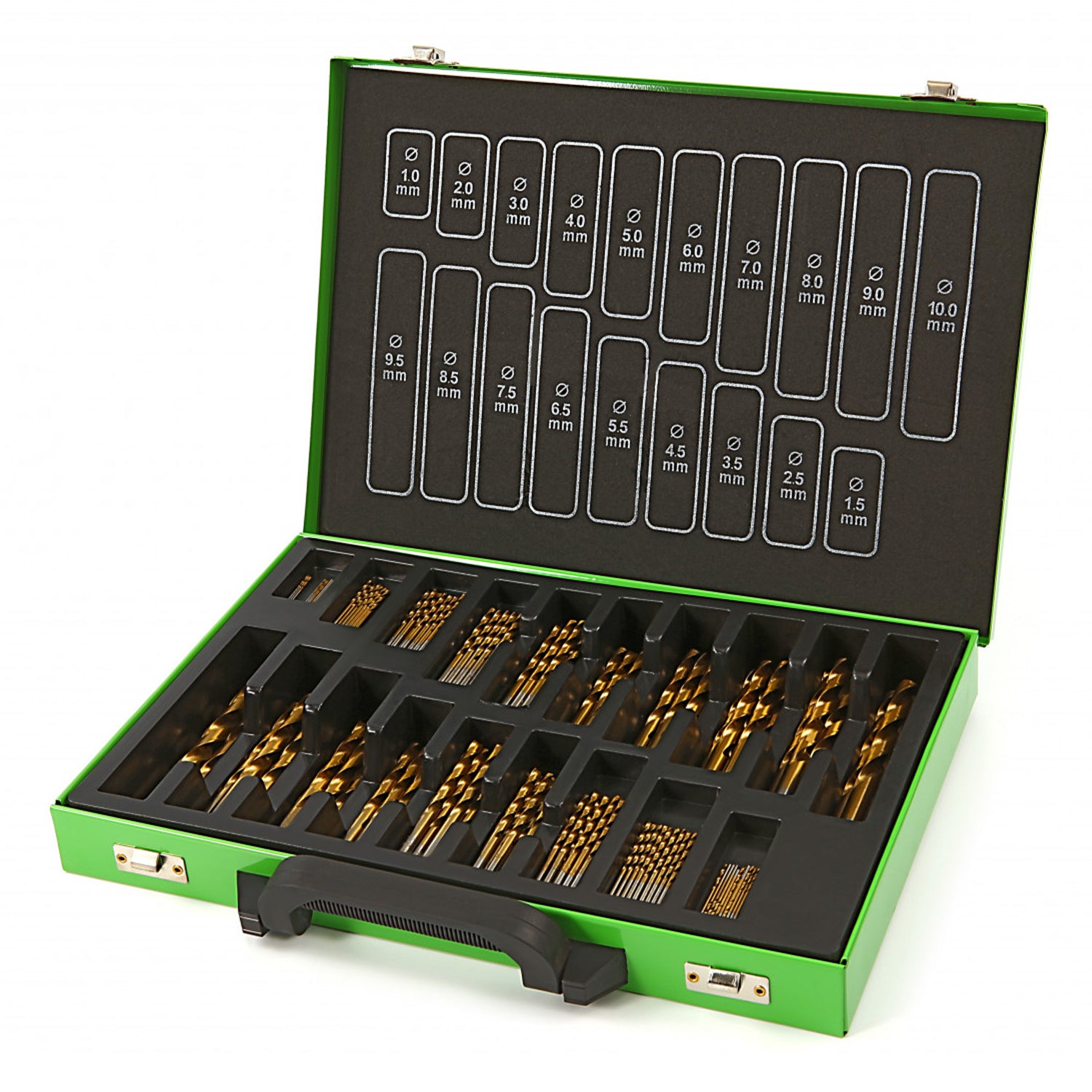 Set burghie HSS-tin titan 140 piese HBM OLANDA