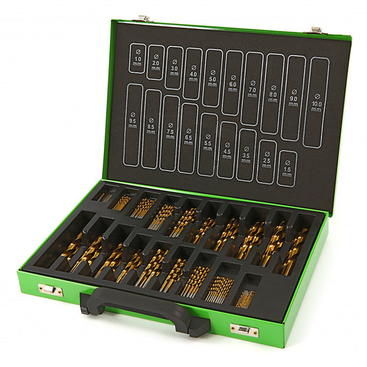 Set burghie HSS-tin titan 140 piese HBM OLANDA