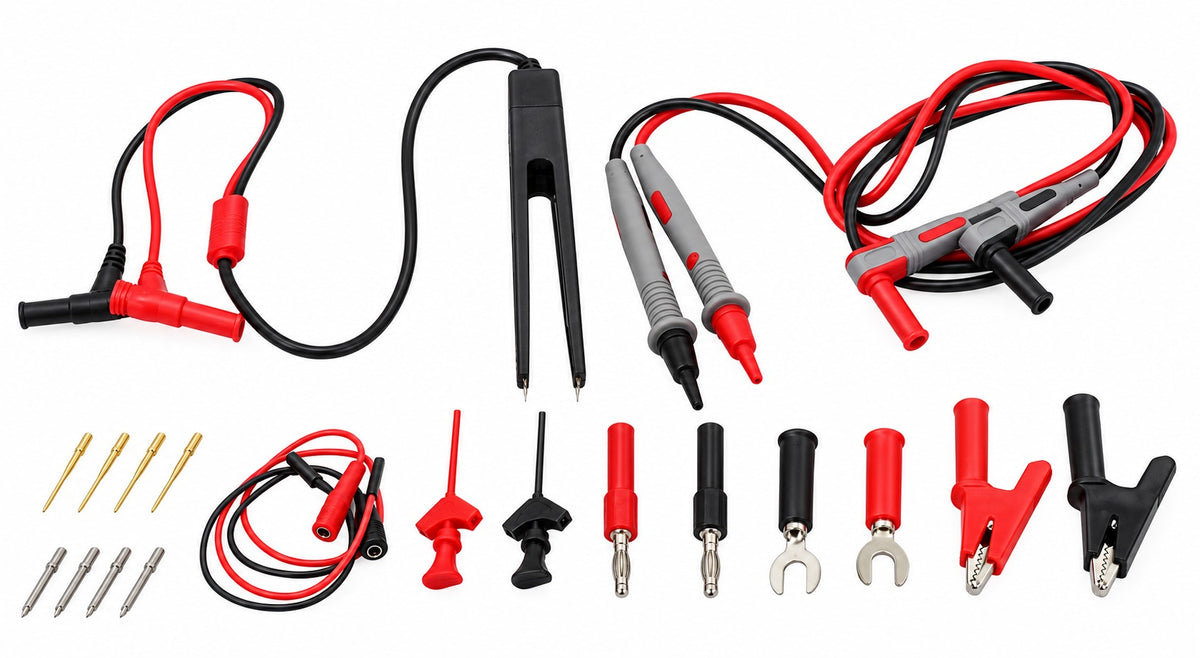 Set cabluri si accesorii pentru multimetru 21 piese SATRA