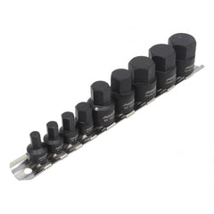 Set capete de chei hexagonale tip imbus 1/4 - 3/8 6-19mm 9 piese