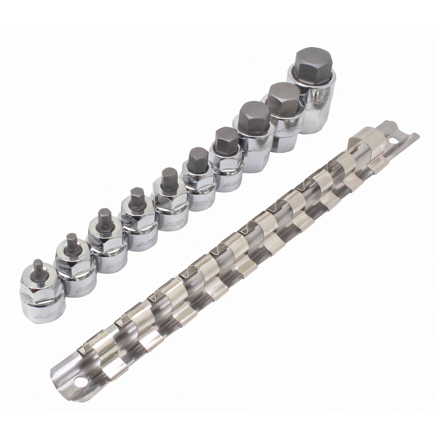 Set capete de chei hexagonale tip imbus 1/4 - 3/8 in inchi 10 piese
