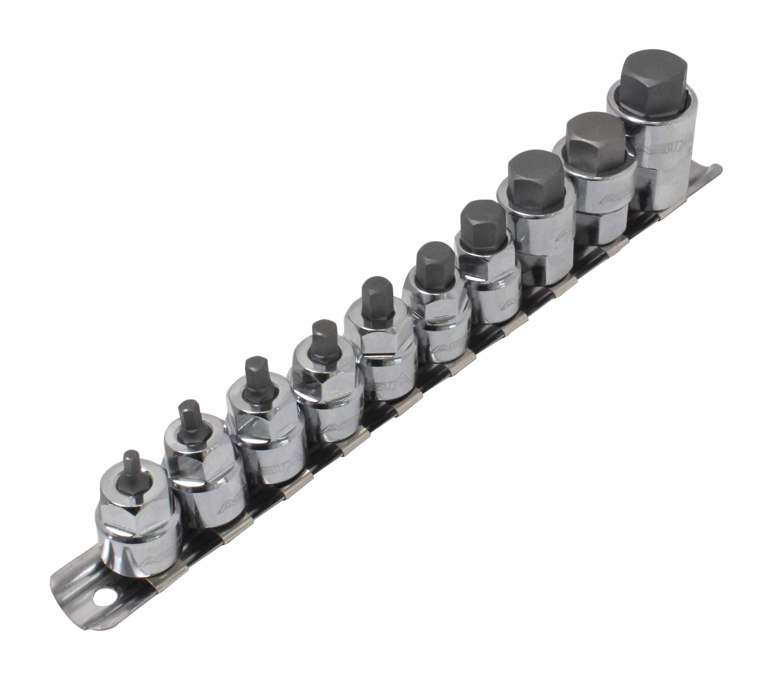 Set capete de chei hexagonale tip imbus 1/4 - 3/8 in inchi 10 piese