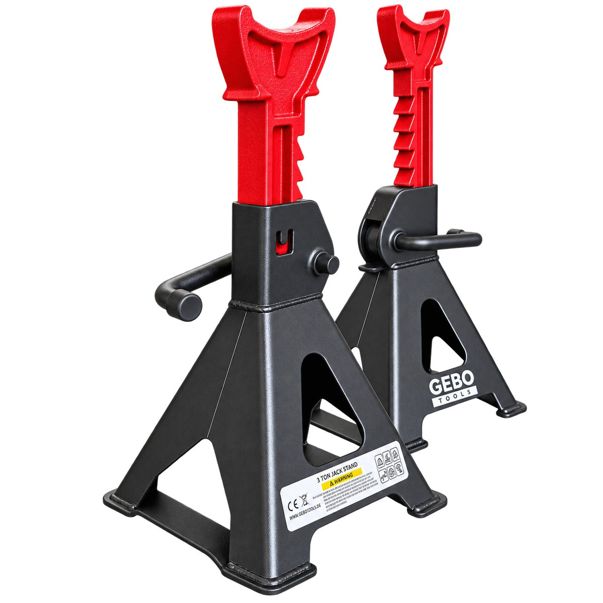 Set capre sustinere auto profesionale 3T suspendate suport auto GEBO TOOLS 2