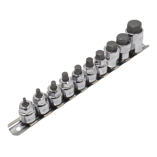Set chei biti imbus hexagon h3-h14 3/8-1/2 10 piese