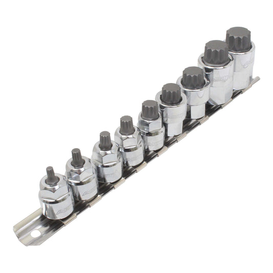 Set chei biti m4-m18 XZN 3/8 - 1/2 9 piese
