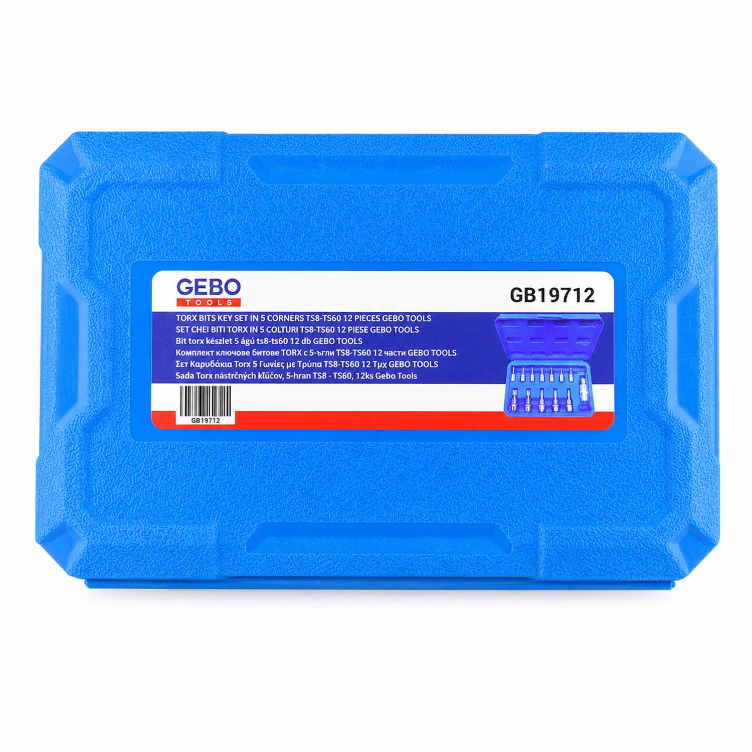 Set chei biti TORX in 5 colturi ts8-ts60 12 piese GEBO TOOLS