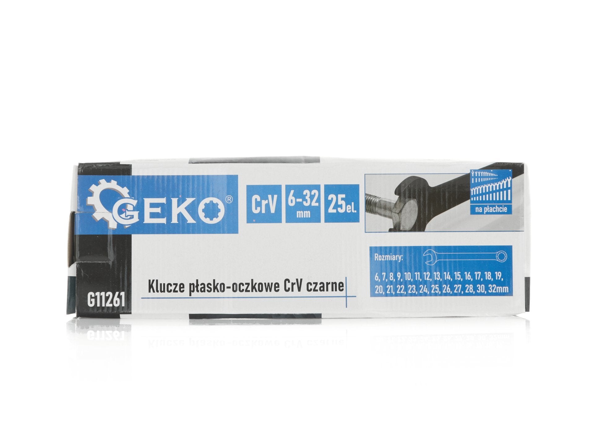 Set chei combinate 6-32mm CRV negru 25 piese