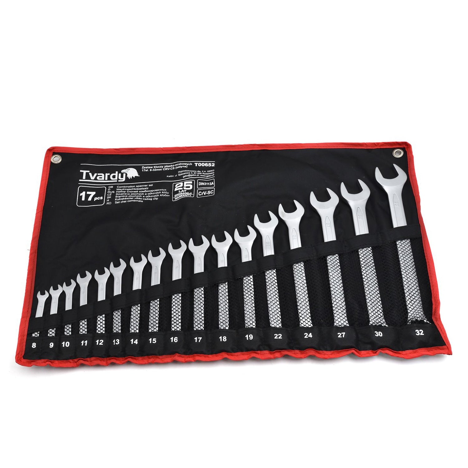 Set chei combinate 8-32mm 17 piese TVARDY