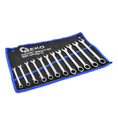 Set chei combinate cu clichet 12 piese 8-19mm GEKO
