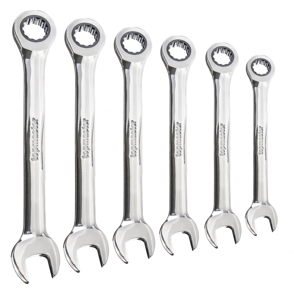 Set chei combinate cu clichet 8-17mm 6 piese cr-v TOPMASTER pro