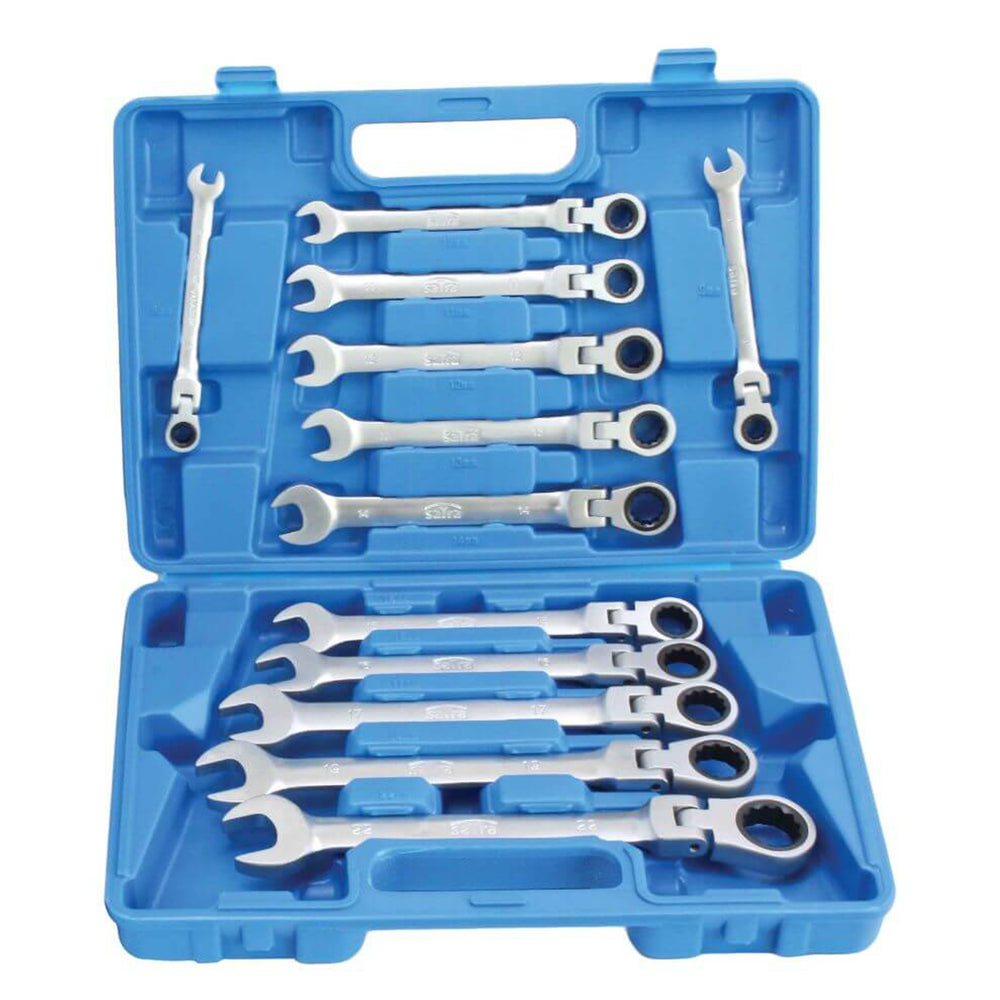 Set chei combinate cu clichet articulate 8-22mm 12buc