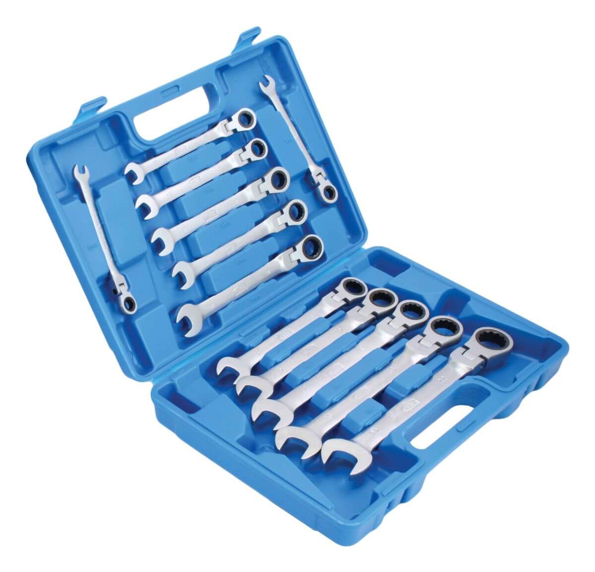 Set chei combinate cu clichet articulate 8-22mm 12buc