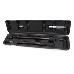 Set chei dinamometrice HBM OLANDA 5 piese, 1/4” (5–25 NM) și 1/2” (28–210 NM), cu prelungitor 125 mm și adaptor