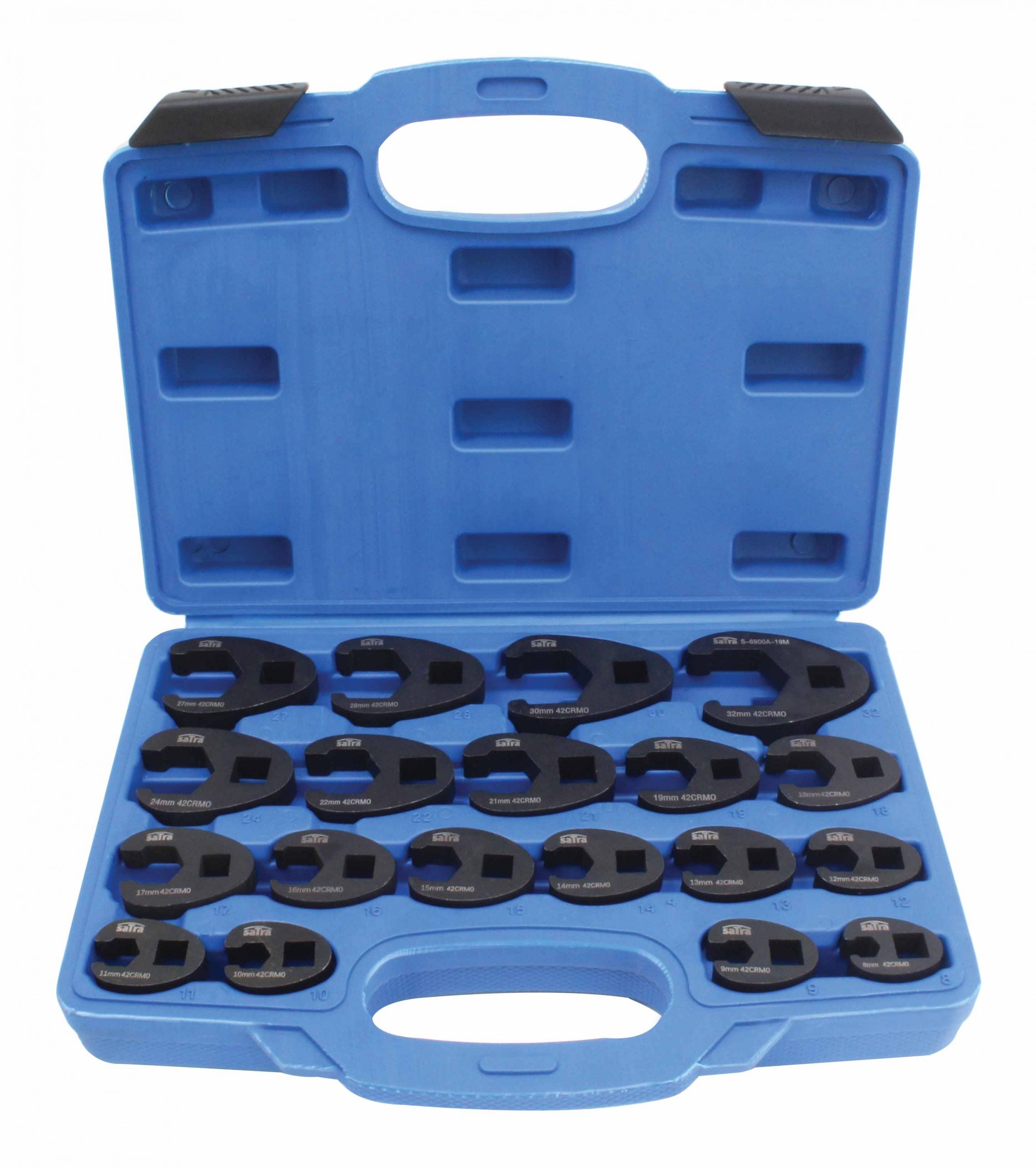 Set chei semideschise pentru conducte frana si combustibil, 8-32 mm, 19 piese SATRA