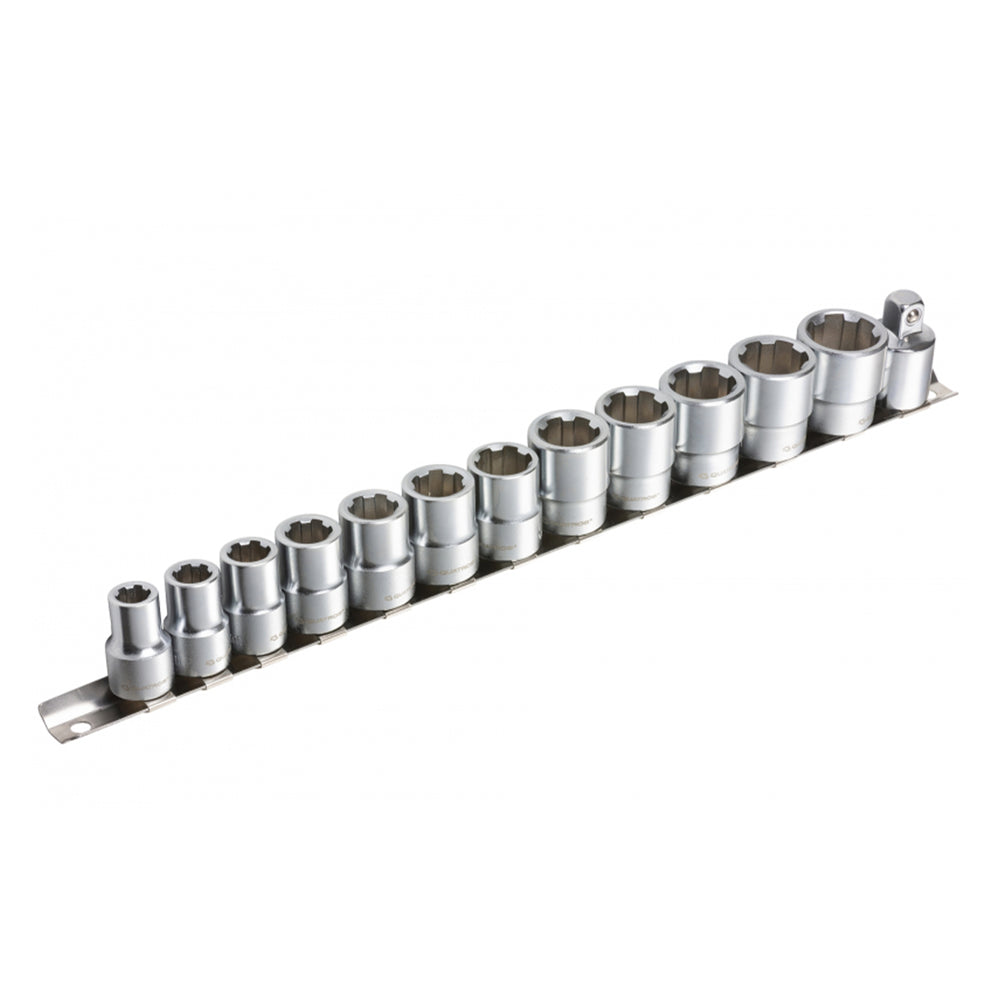 Set chei tubulare cr-v pentru suruburi deteriorate 3/8'' 8-19mm QUATROS